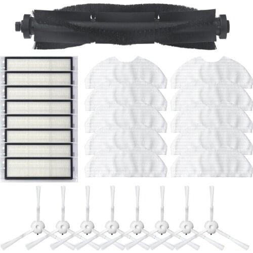 For 360 S5 S7 Robot Vacuum Cleaner Main Brush Side Brush HEPA Filter Disposable Mop Cloth Filter Accessories