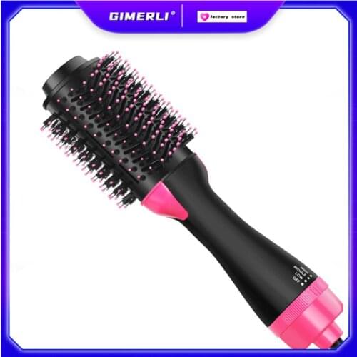 1000W Hair Dryer Hot Air Brush Styler and Volumizer Hair Straightener Curler Comb Roller One Step Electric Ion Blow Dryer Brush