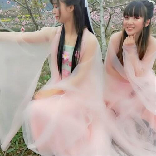 Fairy Dress Ancient Costume Daily Hanfu Woman Pink Chinese Traditional Clothes For Women Party Movie Performance Stage Outfit