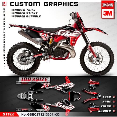 KUNGFU GRAPHICS Custom Stickers Decals Full Wrap Kit for GAS GAS EC 125 200 250 300 E Racing 2T 2012 2013