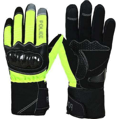 Motorcycle Reflective Gloves Race Cross-country Cycling Touch Screen Anti-fall Breathable Anti-slip Long Gloves