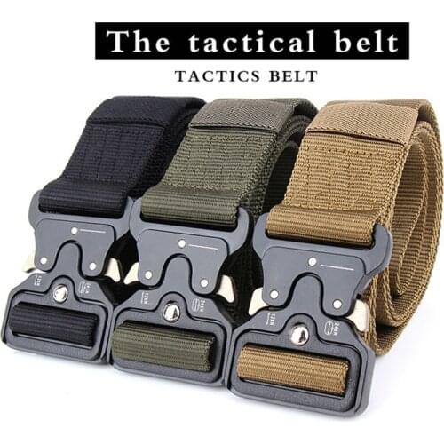 New Arrival SWAT Military Equipment Army Belt Mens Heavy Duty US Soldier Combat Tactical Belts Sturdy 100% Nylon Waistband