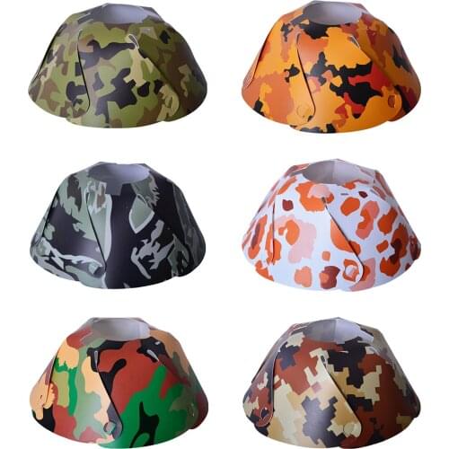 PVC Camping Tent Lantern Lamp Shade Camouflage Outdoor Cone Light Hood Cap Modern Lamp Cover Home Decor