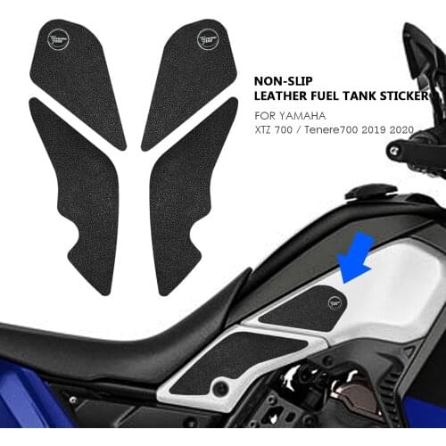 FOR YAMAHA Tenere 700 XTZ 700 2019 2020 non-slip side fuel tank sticker waterproof fuel tank Kneepad sticker PVC leather