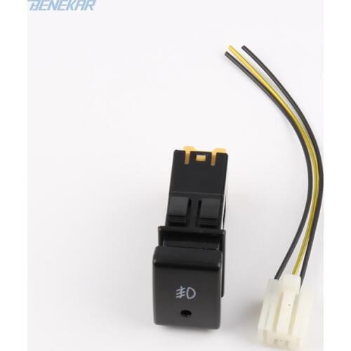 Benekar Front Fog Lamp Switch with Cable Black for Suzuki Grand Vitara Jimny 1999-2002