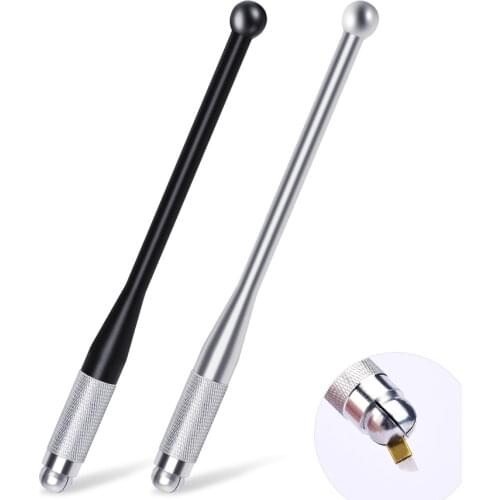 Permanent cosmetic makeup manual pen, cross-locked blades handy eyebrow tattoo 3D microblading pen