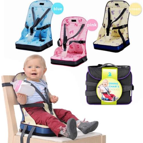Portable Baby Kids Children Booster Seats Cushion Highchair Cushion Baby Chair Bag Foldable Infant Travel Booster Seat Momy Bag