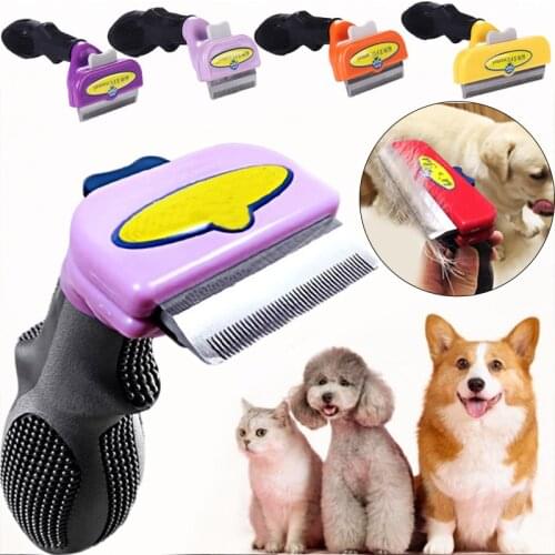 Newest Comfortable Pet Hair Removal Comb Cats Dog Grooming Comb Puppy Kitten Hair Deshedding Trimmer Combs Pets Grooming Tools