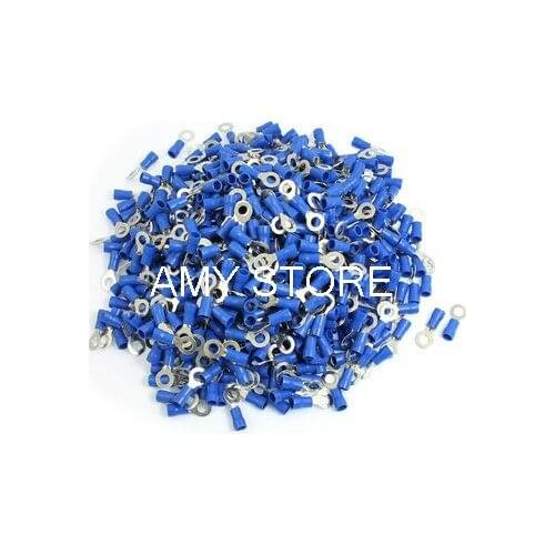 RV2-5L Ring Tongue Type Pre Insulated Terminals Blue for AWG 16-14