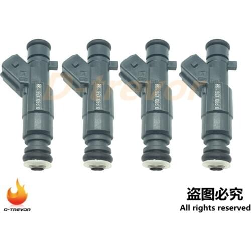 4Pcs OEM 0280156138 Fuel Injector for Buick Sail 2002- 1.6 Chevrolet Corsa 1997-2002 1.0