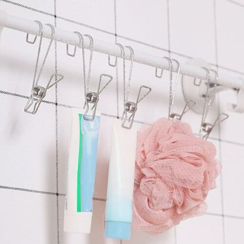 Long Tail Clip Hanger With Hook to Dry Clothes Drying Clothes Multi-Function Long Hook Clip Data File Storage Hot Clothes Pegs