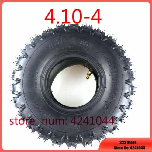 High quality tires 4.10/3.50-4 410/350-4 ATV Quad Go Kart 47cc 49cc Chunky 4.10-4 Tires inner tube Fit All Models 3.50-4 4"