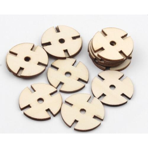 10pcs Natural Wooden Craft Children Puzzle Scrapbooking Home Decoration Handmade Hanging Ornament Accessory DIY 30/50mm