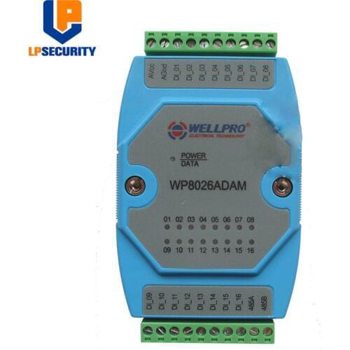 16-channel isolated digital input module 16DI RS485 MODBUS RTU WP8026ADAM