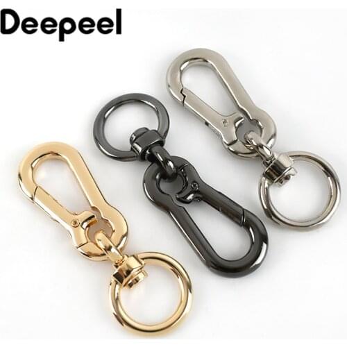 2pcs 20*80mm Metal Bags Dog Buckle Snap Hook Bag Hanger Lobster Clasp DIY Sewing Swivel Key Ring Chain Buttons Leather Craft