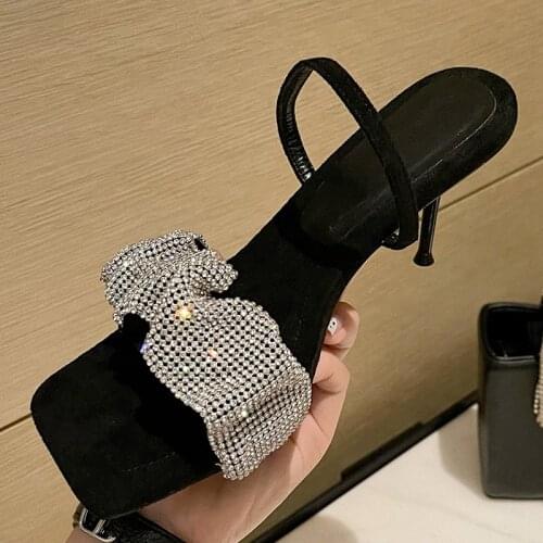 2021 Women Pumps Sandals Ladies High Heels Shoes Woman Open Toes Fashion Bling Party Female Lady Heels Shoes Sandals For Women