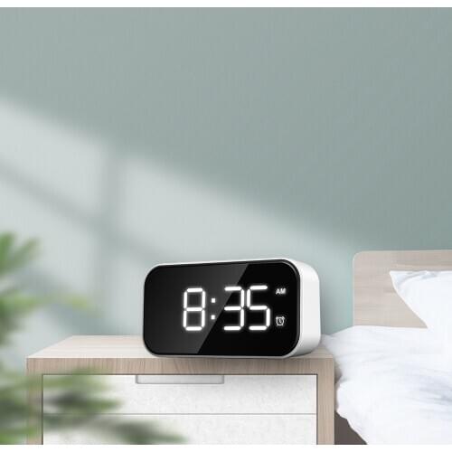 Alarm Clocks Small Desktop Clocks USB Port for Charging 12/24H for Snooze Kitchen Home Office