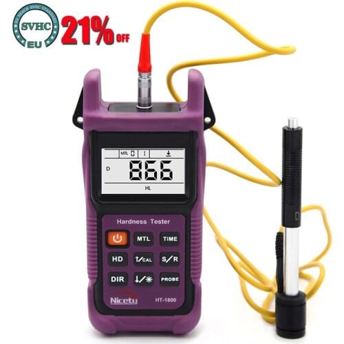 HT-1800 Portable Rebound Leeb Hardness Tester for Metal Alloy Stainless Steel Hardness Measuring Tester Digital Hardness Tester