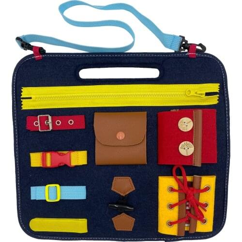 Baby Montessori Toddler Essential Basic Skills Educational Sensory Board Learning Board Educational Preschool Learning Toys Kids