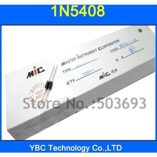 500pcs/lot 1N5408 IN5408 3A 1000V Diode Rectifier Bridge