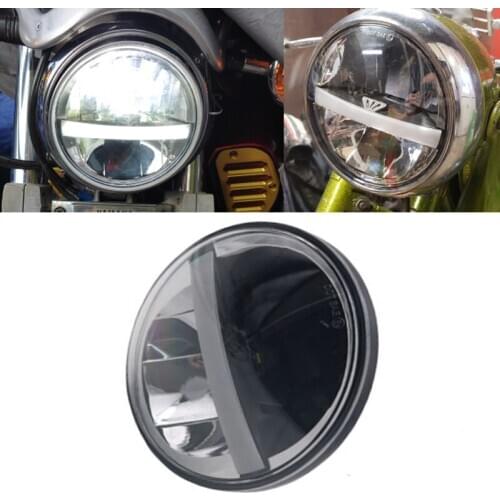 5-3/4" Motorcycle Headlight 5.75inch Round LED Headlights for Dyna Sportster 72 Iron 883 Steet Rod 750 Indian Scout DRL Headlamp