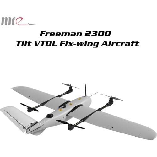 Makeflyeasy Freeman 2300 Tilt VTOL Aerial Survey Carrier Span Fpv Rc Fix-wing Model drone Wing 2300mm UAV mapping Long range