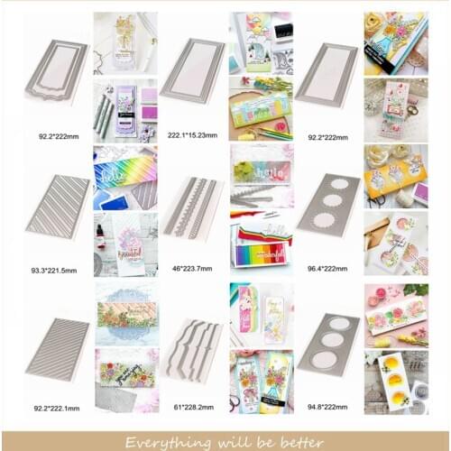 Metal Cutting Dies Mix Square Frame Round Layered Irregular Figure Stripe Make Cards Scrapbook Craft Stencils New Die Cut Album