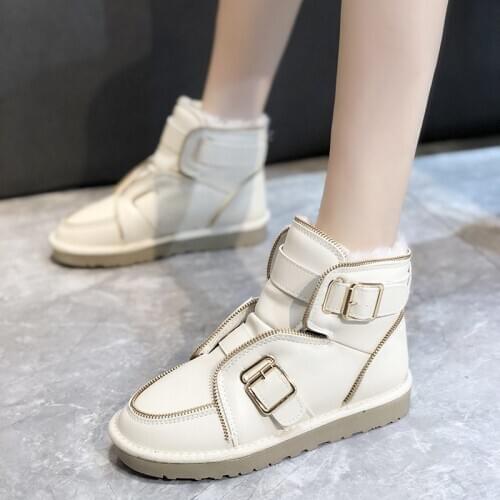 Fashion Women Furry Boots Slip On Ladies Short Boot Woman Fashion 2021 Boots Female Women Shoes Women Shoes Botas Mujer