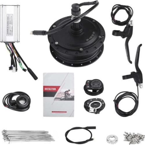 48V 500W Electric Bike Rear Wheel Hub Motor Set with KT-900S Display Meter for 12G Wheel Electric Bicycle Conversion Kit