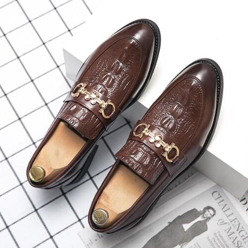 Plus size46 mens shoes original Italian Style Mens shoes shining Oxford mens fashionable hairstyle wedding dress formal shoes