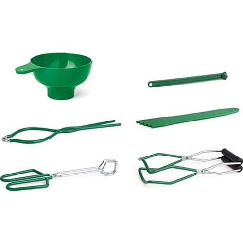 6Pcs Canning Kit Canning Supplies Include Canning Funnel Jar Lifter Jar Wrench Canning Tongs Remover Tool For Mason Jars