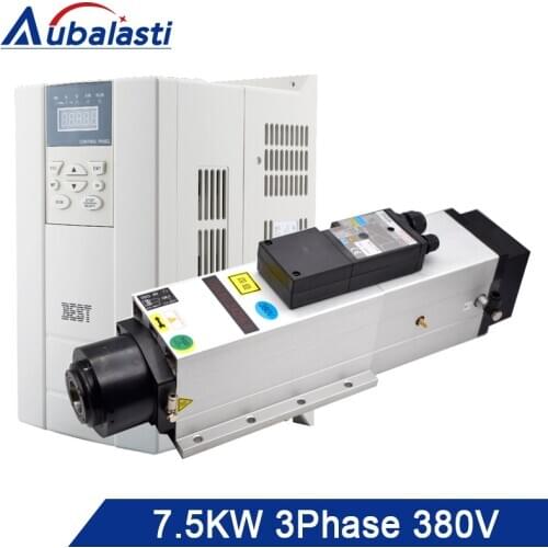 Automatic Tool Changer Spindle Kit 7.5KW Spindle & 7.5kw Inverter/VFD Single Phase 220V/3Phase 380V