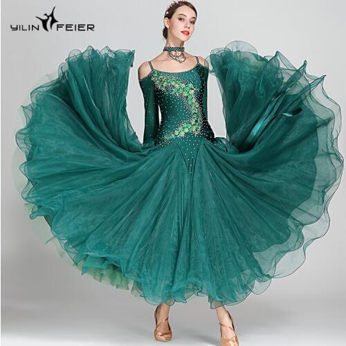 New ballroom dance competition dress dance ballroom waltz dresses standard dance dress women ballroom dress S7018