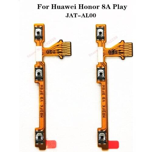 Original Power ON OFF Volume Buttons Flex cable For Huawei Honor 8A Play JAT-AL00 Power Switch Side Key Connector Replacement