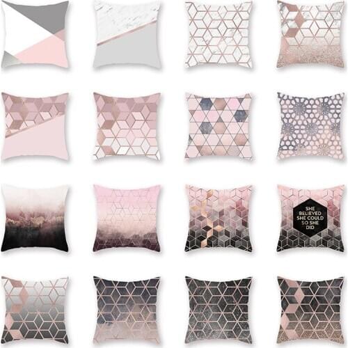 Nordic style rose gold pillow pillow peach skin pillowcase pillowcase