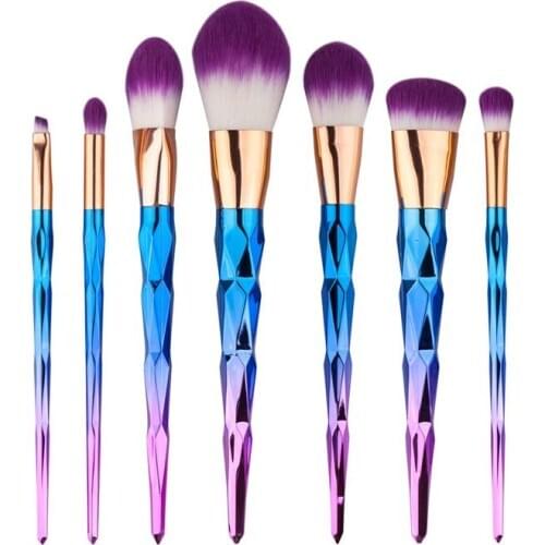 Diamond Rainbow Professional Women Girls Beauty Tools Foundation Powder Eye shadow Blush Brush Cosmetic Makeup Brushes Kit Set