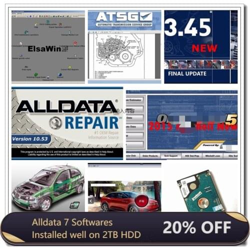 All Data Auto Repair Software Alldata 10.53 Vivid Workshop ElsaWin6.0 ATSG Auto/Data Mit..Chell ETK/A Install Well on 2TB HDD