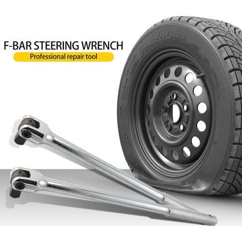 Socket Wrench Breaker Bar Drive Torque Ratchet 1/2 F Rod 15" 380mm Universal Force Lever Steering Handle Repair Hand Tools