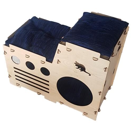 Knock Knock Invent Layer Cat house Cat comfortable evimiz sent as well-fitted, installation is relatively simple