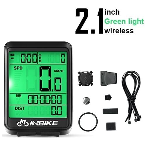 Bicycle Odometer Wireless Bike Computer MTB 2.1 Inch Cycle Power Meter Bicycle Odometer Speedometer Waterproof Record Mileage