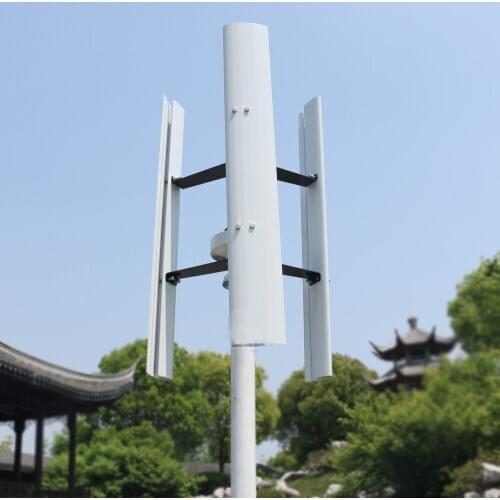 FH 400w with 3 Blades 12/24v 1.5m Start Up 250RPM Vertical Wind Turbine Permanent Magnet Vert Generator No Noise for Home Use