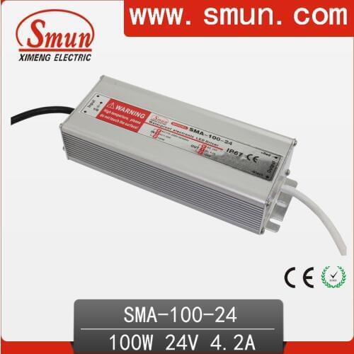 100W12-24A 4A constant current waterproof IP67 LED driver switching power supply for led strip light CE ROHS 1 year warranty