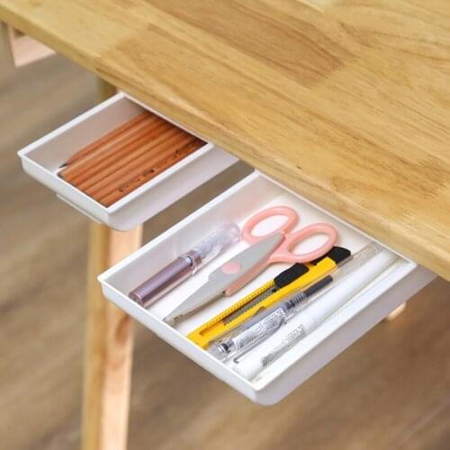 Storage Box Desk Organizer Free Punch Stationery Case Pencil Tray Pen Holder Office Stationery Desk Drawer Office Accessories