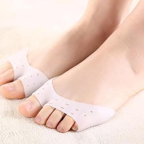 1 Pair Silicone Toe Sleeve Foot Protection Ballet High Heels Hallux Valgus Gel Protective Protector Care Tool Massge Toe Pad