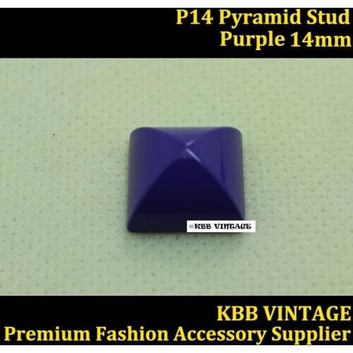 10PC Fashion Pyramid Stud Screwback Rock DIY Leathercraft Purple P14