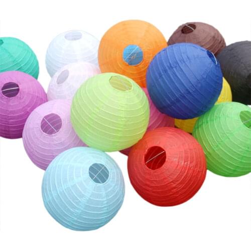 12Inch chinese lanterns Round Paper Wedding Birthday Holiday party Decor Gift Craft outdoor Hanging Supplies Garden chandelier