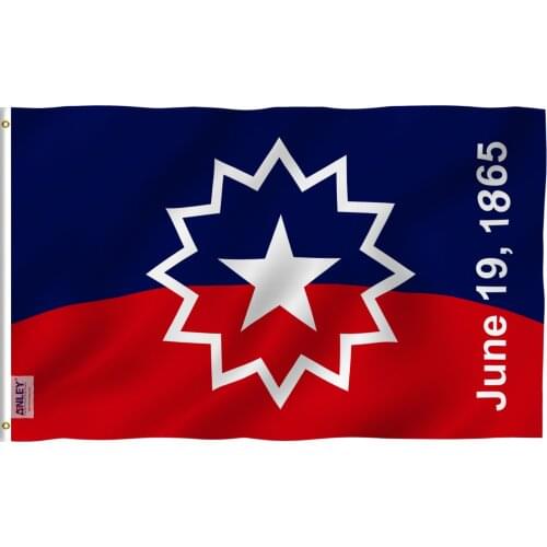Anley Fly Breeze 3x5 Foot Juneteenth Flag - Freedom Day Flags Polyester
