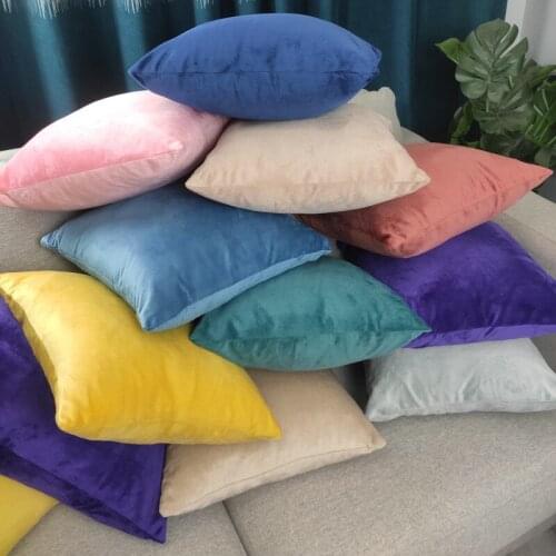 26colors CushionCover 30x50 Rectangle Pillow Case For Living Room Sofa Velvet Throw Pillowcase Home Decoration Kussenhoes Decor