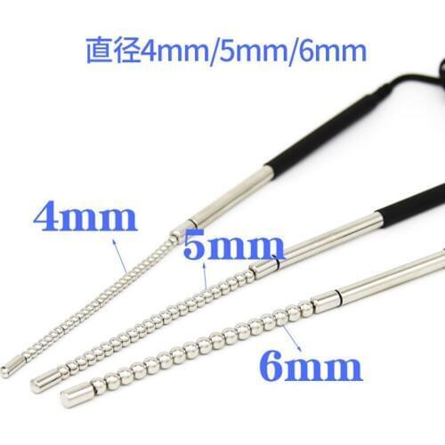 Stainless Steel Bipolar Electrode Penis Plug Horse Eye Urethral Dilator Urethral Plug Penis Stimulator Men Masturbation Sex Toy