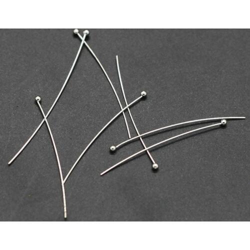 CHONGAI 500Pcs Silver Colors Metal Ball Heads Pin Diy Supplies For Jewelry Making Findings Accessories